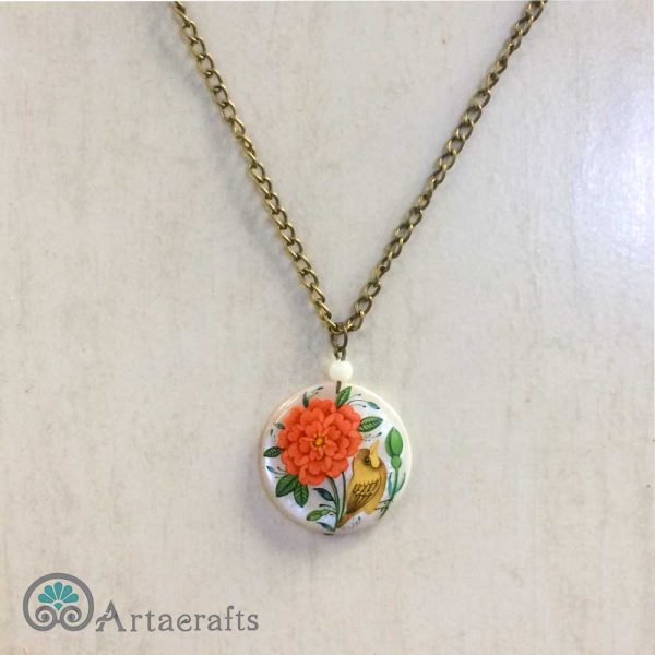 Flower and Bird Necklace