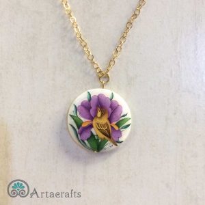 Miniature Painting Necklace