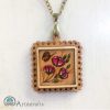 Wooden Flower Necklace